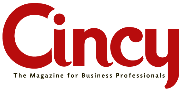 Red text that says Cincy Magazine the magazine for business professionals